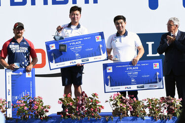 Roma Stadio dei Marmi 03.09.2017 Hyundai Archery World Cup Recurve Men. Roma Stadio dei Marmi 03.09.2017 Hyundai Archery World Cup Recurve Men.