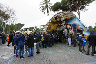 Roma 04.03.2018 Piazza Garibaldi. Panini Tour Up 2018