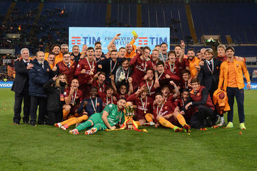 21.04.2017 Finale Coppa Italia Primavera Roma vs Entella 2 0 Esultanze 21.04.2017 Finale Coppa Italia Primavera Roma vs Entella 2 0 Esultanze