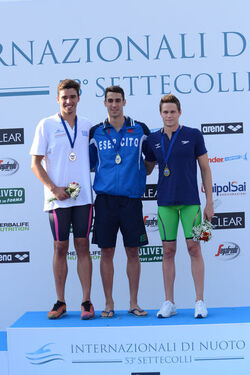 25.06.2016 Roma Stadio del Nuoto. Premiazioni