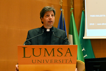 27.05.2025 Universit&agrave; Lumsa Sala Giubileo Giornata Mondiale Comunicazioni Sociali Analisi Contenuto Messaggio Papa Francesco ai Media G.Leanza ph