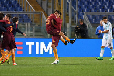 21.04.2017 Finale Coppa Italia Primavera Roma vs Entella 2 0 Esultanze 21.04.2017 Finale Coppa Italia Primavera Roma vs Entella 2 0 Esultanze