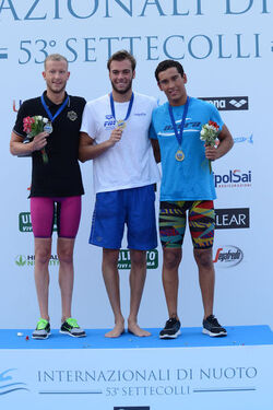 25.06.2016 Roma Stadio del Nuoto. Premiazioni