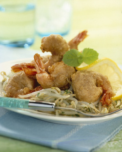 GAMBERI IN PASTELLA AROMATICA GAMBERI IN PASTELLA AROMATICA