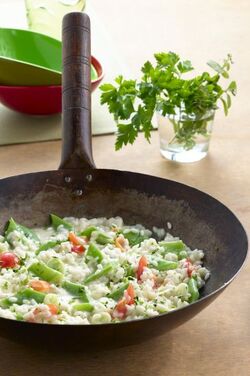 RISOTTO CON FAGIOLI PIATTONI E POMODORI FRESCHI