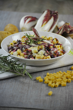 TUBETTI E PATATE RISOTTATI CON RADICCHIO