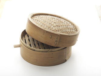 CESTELLO DI BAMBU PER COTTURA A VAPORE