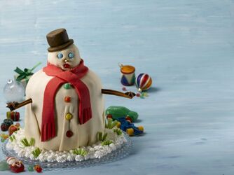 PUPAZZO DI NEVE DI PANETTONE