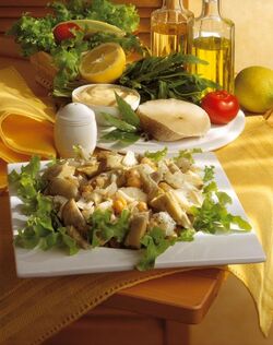 INSALATA DI CECI E BACCAL&Agrave;