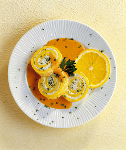 ROTOLO DI FRITTATA CON CAPRINO E PREZZEMOLO