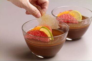 BUDINO DI CIOCCOLATO E AGRUMI