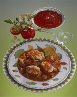 CODA DI ROSPO GAMBERI E FUNGHI IN UMIDO