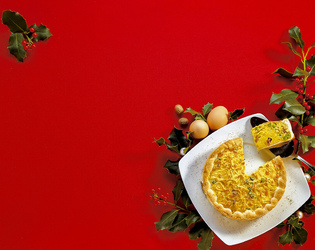 TORTA SOFFICE DI TAGLIOLINI CON SPECK E PISELLI