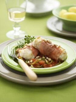 INVOLTINI DI PESCATRICE AL PROSCIUTTO CRUDO