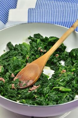 SFOGLIA CON SPINACI E SEPPIOLINE