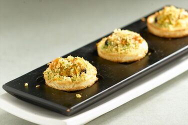 COZZE GRATINATE ALLE MANDORLE E ARANCIA