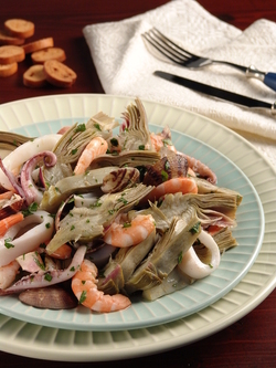 INSALATA DI MARE CON CARCIOFI INSALATA DI MARE CON CARCIOFI
