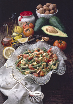 INSALATA DI FAGIOLINI ALL AVOCADO E POMODORO