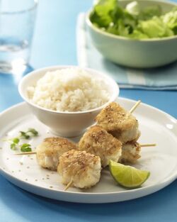 SPIEDINI DI PESCATRICE AL MIELE