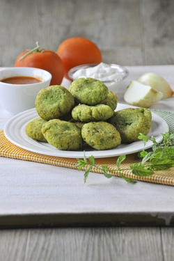 MINIPOLPETTE DI VERDURE VERDI