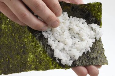 TEMAKI CONO DI ALGA CON PESCE E RISO