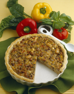 TORTA SALATA DI CEREALI E LEGUMI