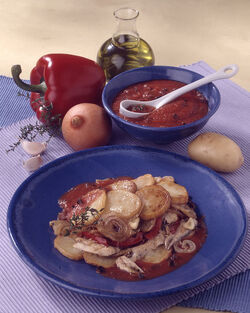 PASTICCIO DI PATATE ALICI E PEPERONI