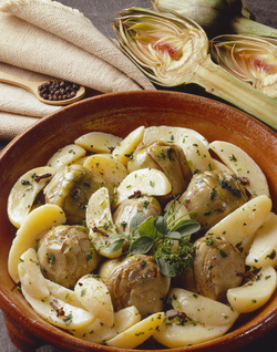 CARCIOFI E PATATE