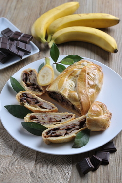 STRUDEL BANANE CIOCCOLATO E CANNELLA