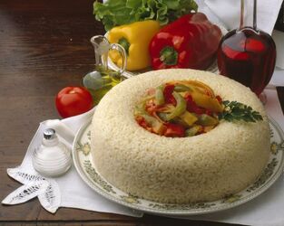 CORONA DI RISO CON PEPERONI