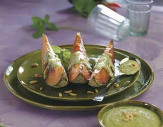 MELONE ALLA GRIGLIA CON PESTO DI MENTA