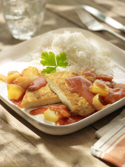 COTOLETTA VEGETARIANA CON VERDURE IN AGRODOLCE