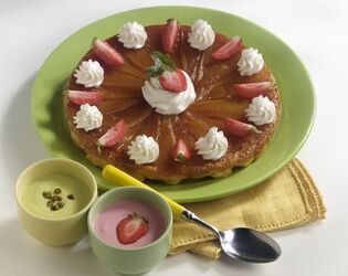 TORTA DI PERE ROVESCIATA CON CREME