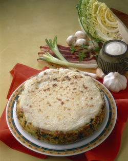 TORTA DI VERZA E FUNGHI