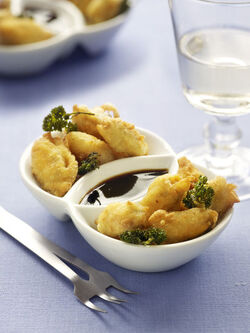 BIGNET DI COZZE CON SALSA DI SOIA