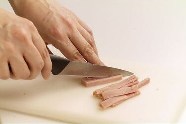 FRITTATA CON ASPARAGI CON PROSCIUTTO E PANCARRE 