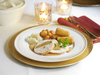ARROSTO DI TACCHINO CON CROCCHETTE PATATINE NOVELLE PUR&Eacute;