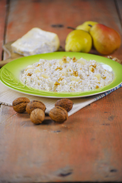 RISOTTO GORGONZOLA PERE E NOCI