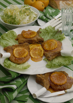 COSTOLETTE DI VITELLO ALL ARANCIO