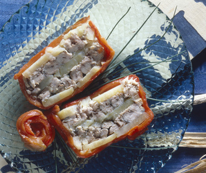 TERRINA DI SGOMBRI PATATE E PEPERONI