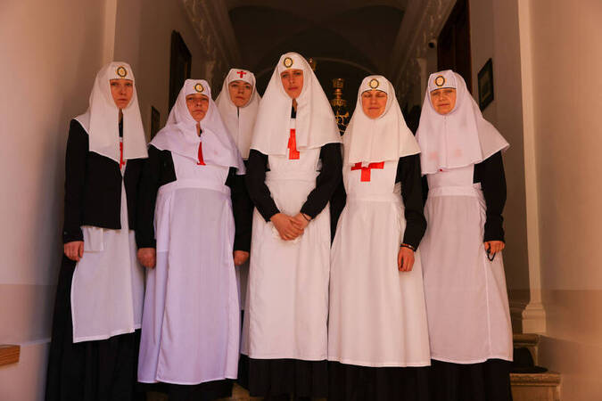 Jerusalem Russian Nuns Good Friday Procession Jerusalem Russian Nuns Good Friday Procession