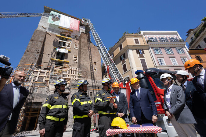 Rome Ceremony for the completion of the consolidation works of the Torre dei Conti