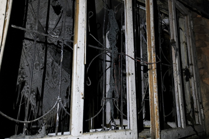 Russia Lugansk in aftermath of military strike