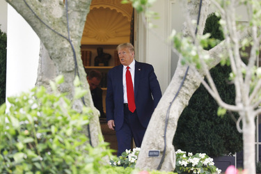 -Washington, District of Columbia - 20200605-United States President Donald J. Trump walks out from the Oval Office of the White House in Washington, DC before his departure to Maine on June 5, 2020. Trump is going to participate in a roundtable on supporting commercial fishermen and tour Puritan Medical Products in Guilford.
-PICTURED: President Donald Trump
-PHOTO by: Yuri Gripas/POOL/CNP/startraksphoto.com
-060520_Trump-Departure-Pool_001
This is an editorial, rights-managed image. Please contact Startraks Photo for licensing fee and rights information at sales@startraksphoto.com or call +1 212 414 9464 This image may not be published in any way that is, or might be deemed to be, defamatory, libelous, pornographic, or obscene. Please consult our sales department for any clarification needed prior to publication and use. Startraks Photo reserves the right to pursue unauthorized users of this material. If you are in violation of our intellectual property rights or copyright you may be liable for damages, loss of income, any profits you derive from the unauthorized use of this material and, where appropriate, the cost of collection and/or any statutory damages awarded