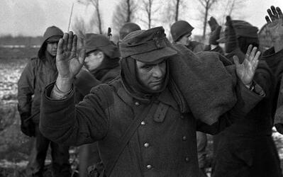 THE STORY of an unsung unit of Second Word War soldiers who stood alongside the infamous ‘Band of Brothers’ as they often fought to the last man to repel Hitler’s last big offensive has been released in a new book detailing their previously little reported struggle. Images show how this unknown band of brothers dug into fox holes in the middle of the snowy Ardennes forest as they wait for the German army to advance, while others see troops stood over the bodies of their fallen comrades. In another picture, a soldier can be seen aiming his rifle at a group of German prisoners, moving them on as they walk with their hands over their heads. The images are from the new book The 110th Holds in the Ardennes by Walter S. Zapotoczny Jr, which tells the tale of how the 110th infantry 28th division held a line through the formidable Ardennes forest against the might of Hitler’s army / Fonthill Media / mediadrumworld.com