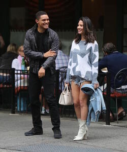 Exclusive-New York, NY - 9/02/2017-
Olivia Munn having lunch with Trevor Noah at an outdoor cafe in the West Village
-PICTURED: Trevor Noah, Olivia Munn
-PHOTO by: Adam Nemser/startraksphoto.com
-NEM_65724
Editorial - Rights Managed Image - Please contact www.startraksphoto.com for licensing fee
Startraks Photo New York, NY For licensing please call 212-414-9464 or email sales@startraksphoto.com
Image may not be published in any way that is or might be deemed defamatory, libelous, pornographic, or obscene. Please consult our sales department for any clarification or question you may have.
Startraks Photo reserves the right to pursue unauthorized users of this image. If you violate our intellectual property you may be liable for actual damages, loss of income, and profits you derive from the use of this image, and where appropriate, the cost of collection and/or statutory damages.