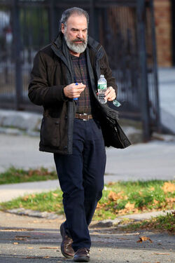 EXCLUSIVE Claire Danes and Mandy Patinkin are spotted on set of the Showtimes series Homeland in Queens NY. The 37 year old actress kept warm on a frigid day in an enormous down jacket, blue slacks, and black shoes. Her co-star, 64 year old Mandy Patinkin was dressed in a brown jacket, grey scarf, plaid shirt, blue pants, and brown shoes. The hit show is currently filming season 7.
Please byline:TheImageDirect.com
*EXCLUSIVE PLEASE EMAIL sales@theimagedirect.com FOR FEES BEFORE USE