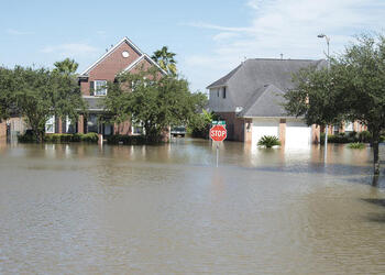 August 30, 2017 - Sugarland, Texas, United States: Homes affected by Hurricane Harvey's aftermath. Harvey made landfall into the Texas coast last week as a category 4 hurricane. (Polaris)