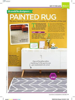 DIY Painted rug