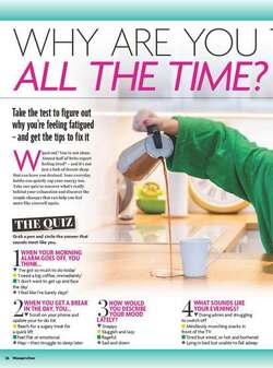 Quiz Why are you tired all the time 